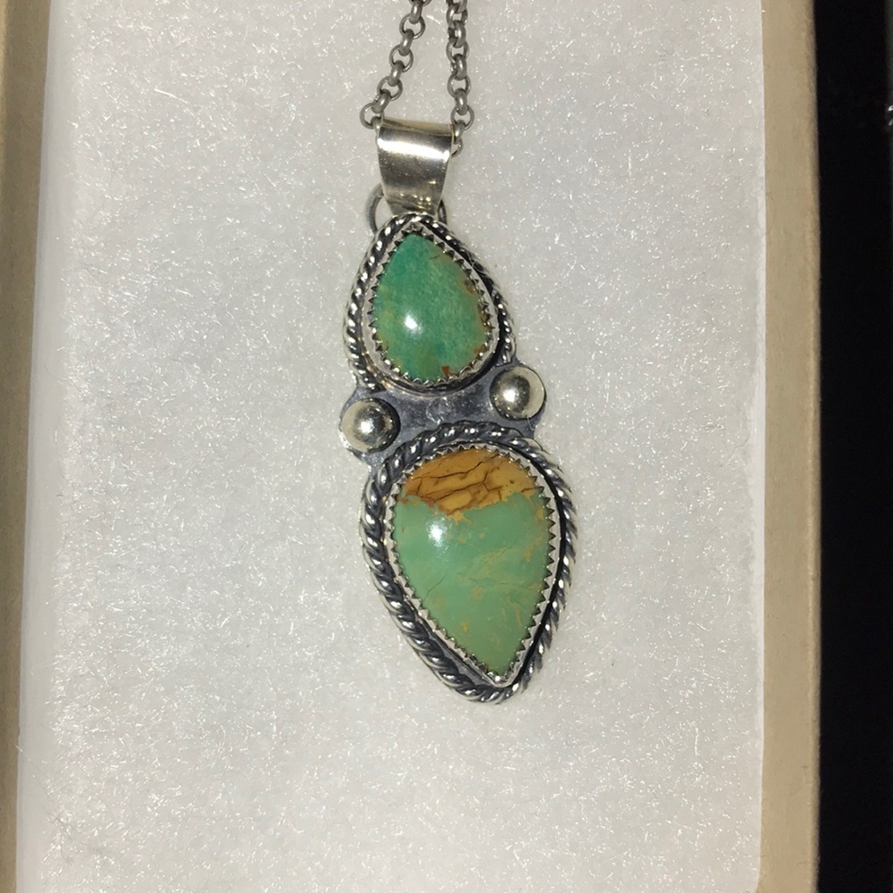 Royston Turquoise Pendant Necklace